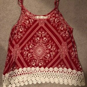 Boutique Bandana print crop top tank top